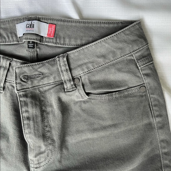 Cabi High Straight Grey Jeans - Picture 2 of 5